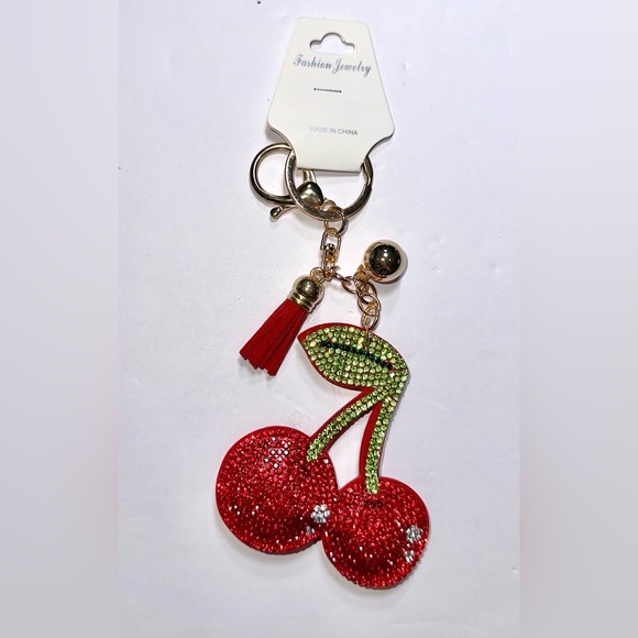 DIVAS LiMiTED Accessories - NWT‎ CHERRY keychain/purse charm